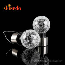 Shinedo Hanging Led Solar Powered Crackle Gass Ball Light for Garden Park Tree Outdoor Fence